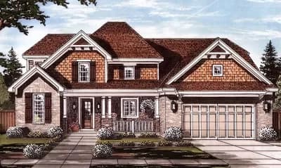 Open Concept House Plan with All Beds Upstairs