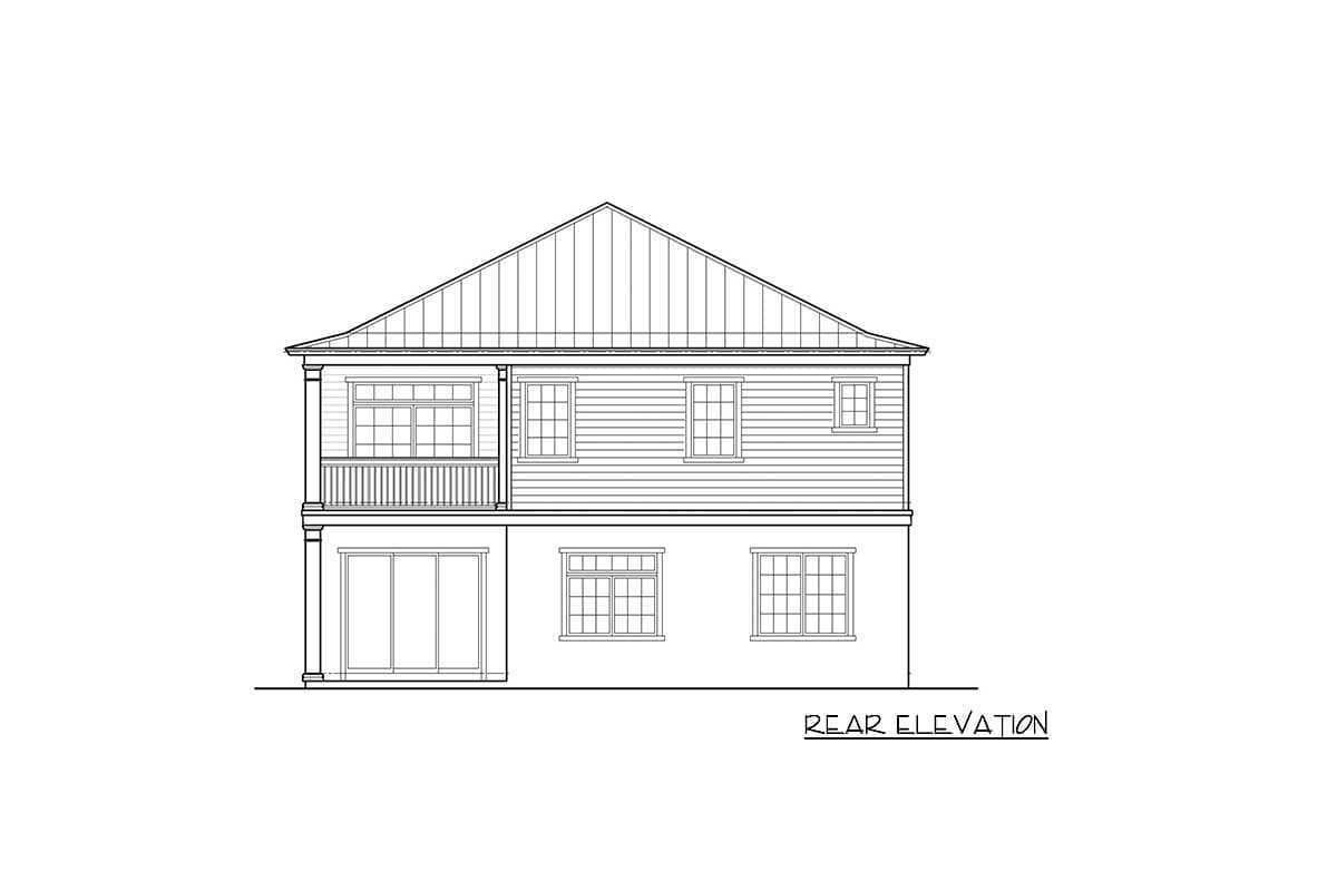 Plan 33193ZR: 4 Bedroom Coastal Contemporary House Plan with Two Master Suites - Image #4 - Coastal, Coastal Contemporary, Contemporary, Shingle, Southern