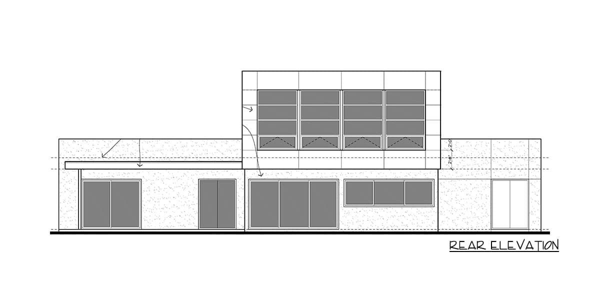 Plan 450005ESP: One-Of-A-Kind Modern House Plan with 4 Beds and Exercise Room  - Image #11 - Contemporary, Mid Century Modern, Modern