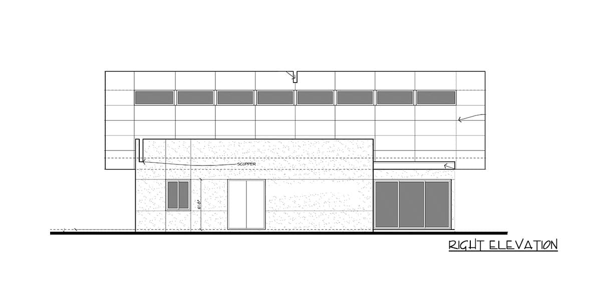 Plan 450005ESP: One-Of-A-Kind Modern House Plan with 4 Beds and Exercise Room  - Image #12 - Contemporary, Mid Century Modern, Modern