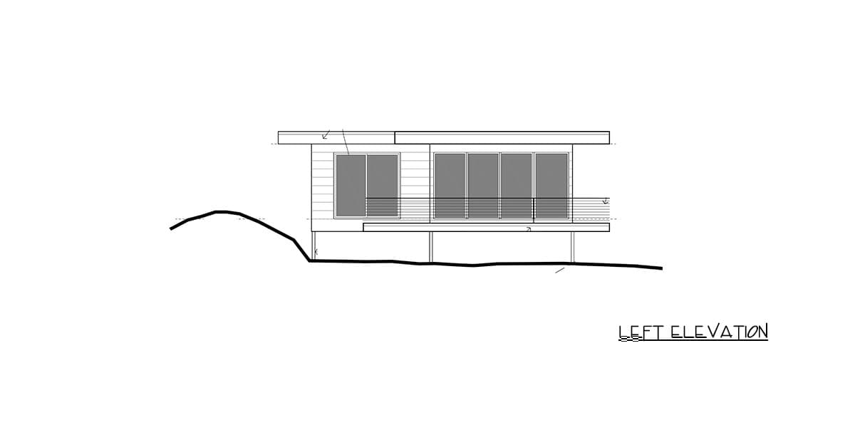 Plan 450006ESP: Modern Getaway Retreat - 1284 Sq Ft - Image #8 - Contemporary, Mid Century Modern, Modern, Vacation