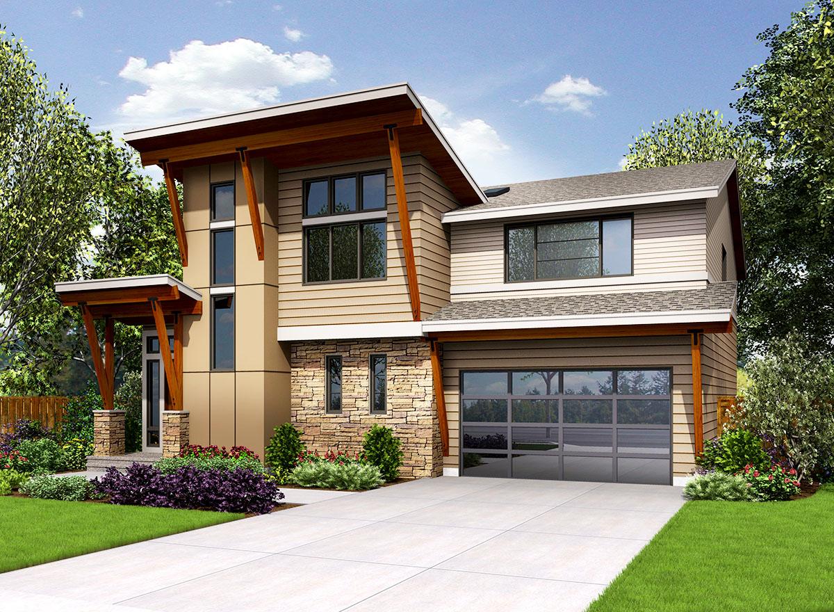 Plan 23670JD: Northwest House Plan with Open Floor Plan - Image #28 - Contemporary, Modern, Northwest