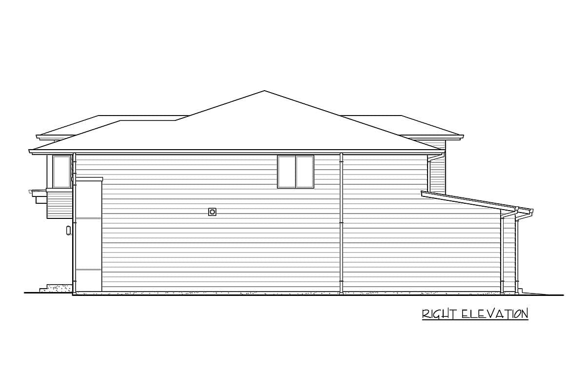 Plan 23672JD: 4 Bed Modern House Plan with Glass-Filled Front - Image #36 - Contemporary, Modern, Prairie