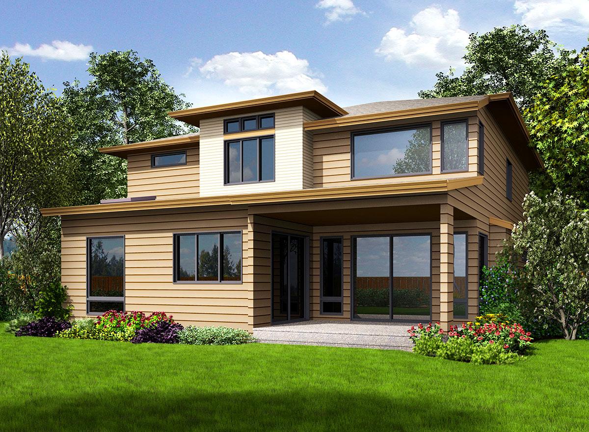 Plan 23672JD: 4 Bed Modern House Plan with Glass-Filled Front - Image #32 - Contemporary, Modern, Prairie