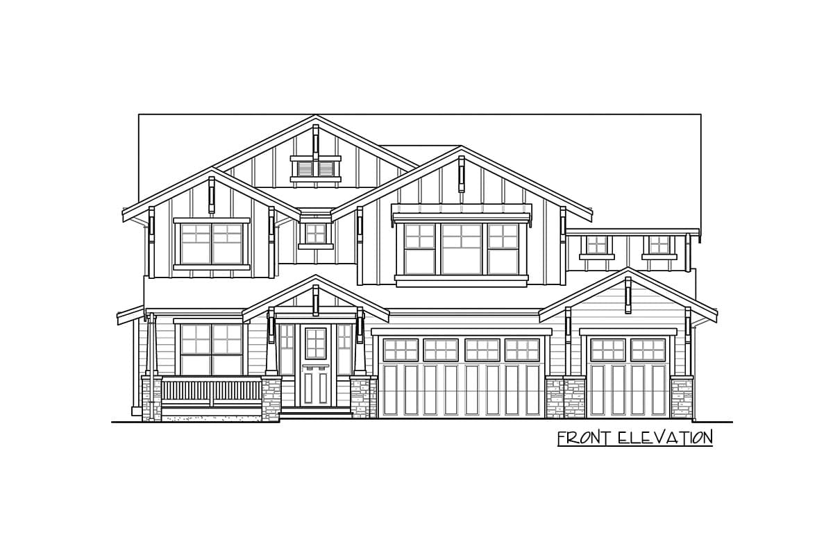 Plan 23676JD: 4 (or 5) Bed Craftsman House Plan With Upstairs Laundry - Image #30 - Craftsman, Farmhouse, New American, Traditional
