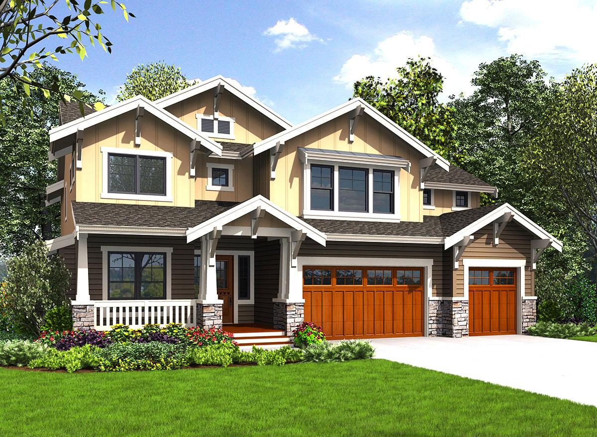 Plan 23676JD: 4 (or 5) Bed Craftsman House Plan With Upstairs Laundry - Image #28 - Craftsman, Farmhouse, New American, Traditional