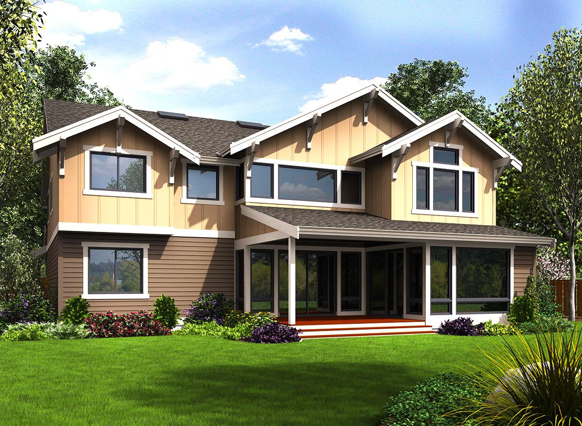 Plan 23676JD: 4 (or 5) Bed Craftsman House Plan With Upstairs Laundry - Image #29 - Craftsman, Farmhouse, New American, Traditional