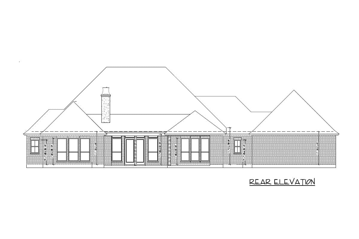 Plan 56418SM: 4 Bed Southern House Plan with Vaulted Ceilings - Architectural Designs - Image #32 - Country, Southern
