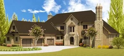 Living Large with Unique Angled Garage