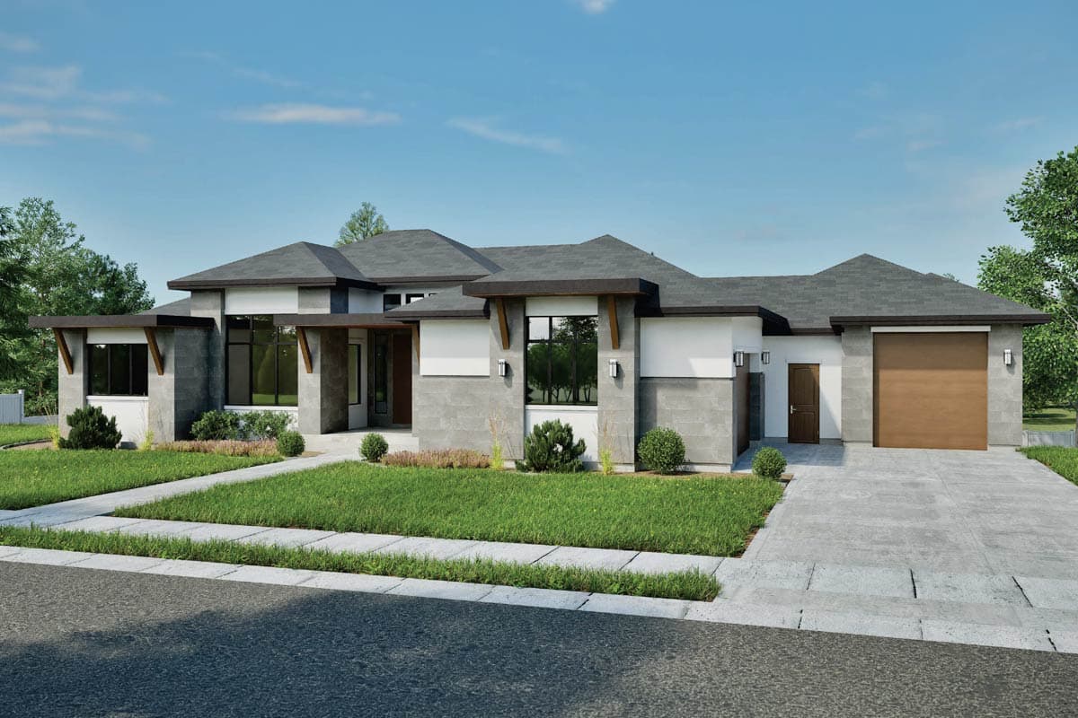 Plan 290001IY: Magnificent Rear Views - Image #16 - Contemporary, Craftsman, Northwest