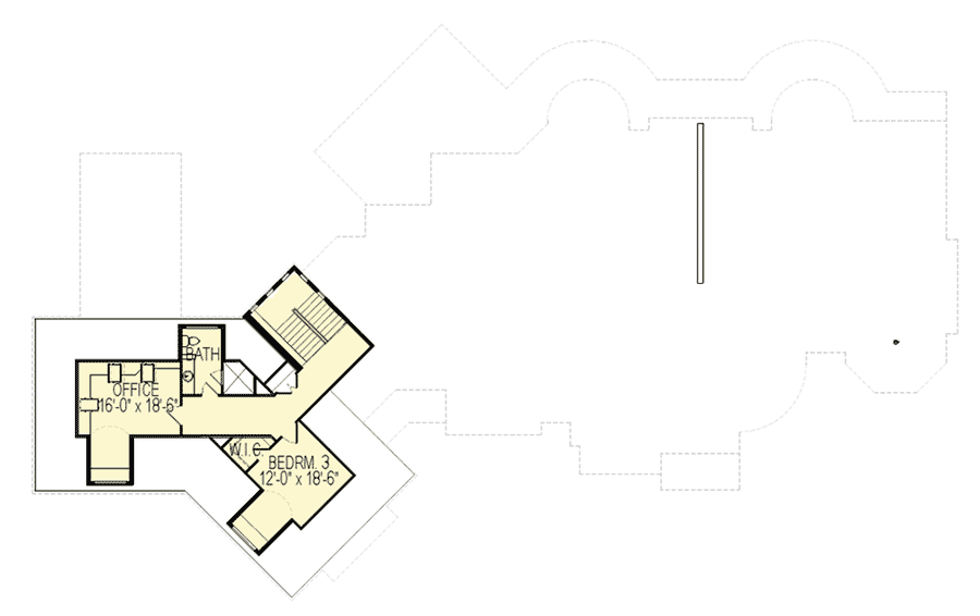 Plan 290002IY: European Mansion with Optional Sports Court - Floor Plan - 2nd Floor - European, French Country