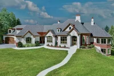 European Mansion with Optional Sports Court