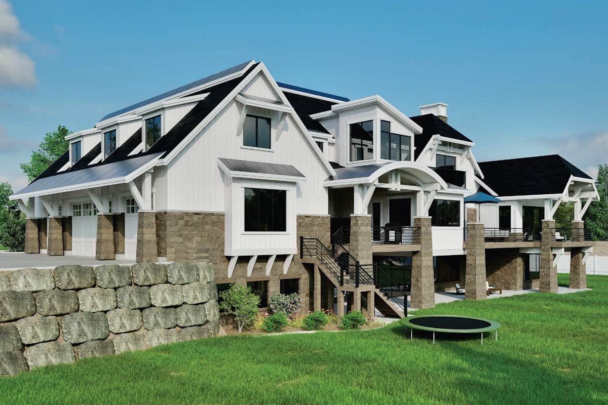 Plan 290004IY: Splendid Three Level Craftsman House Plan - Image #4 - Craftsman, Northwest