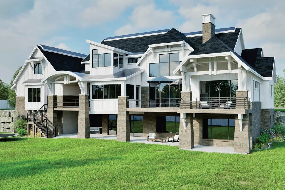 Plan 290004IY: Splendid Three Level Craftsman House Plan - Image #5 - Craftsman, Northwest