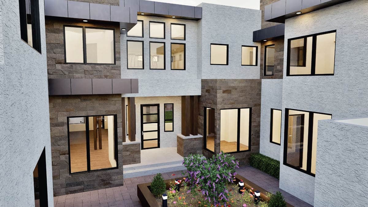 Plan 290006IY: Huge Contemporary House Plan with Sunken Great Room - Image #6 - Contemporary, Modern