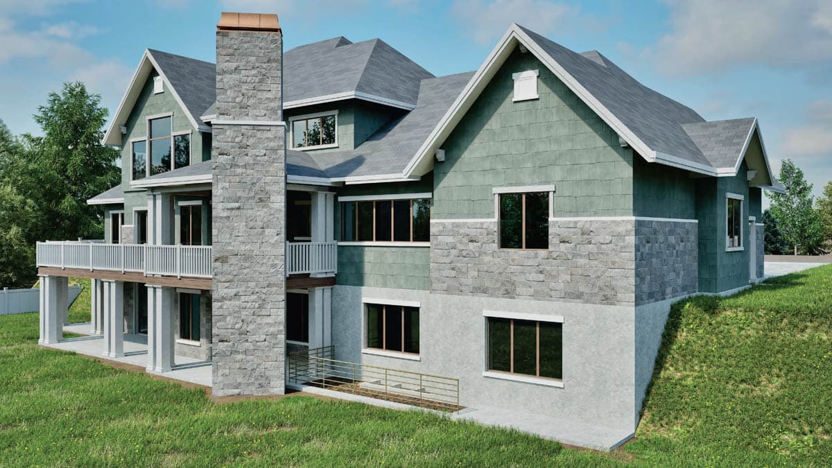 Plan 290016IY: Exciting Traditional House Plan with Optional Sports Court - Image #4 - Traditional