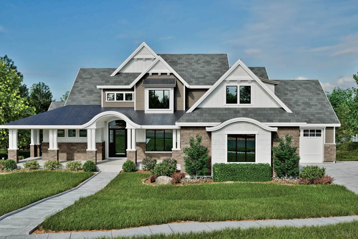 Plan 290017IY: New American Lake House Plan with Amazing Rear-Facing Views - 3868 Sq Ft - Image #15 - Coastal, Country, Craftsman, New American, Northwest, Traditional