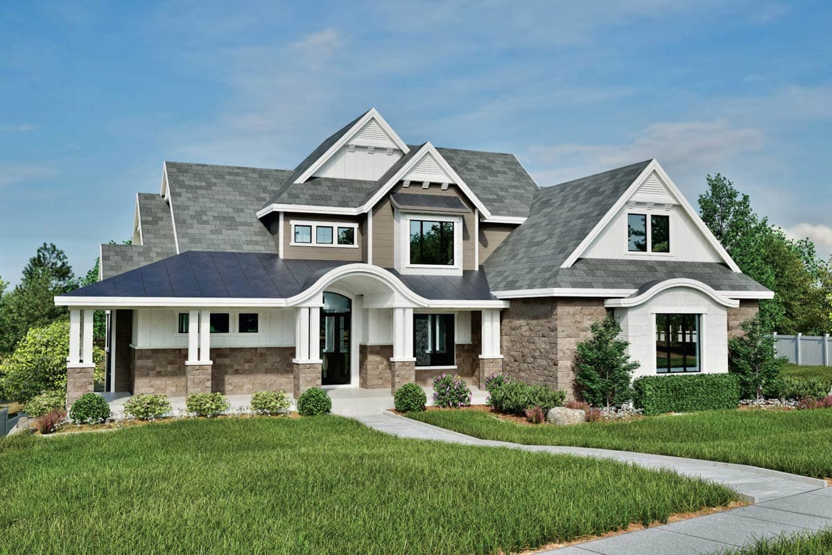 Plan 290017IY: New American Lake House Plan with Amazing Rear-Facing Views - 3868 Sq Ft - Image #16 - Coastal, Country, Craftsman, New American, Northwest, Traditional