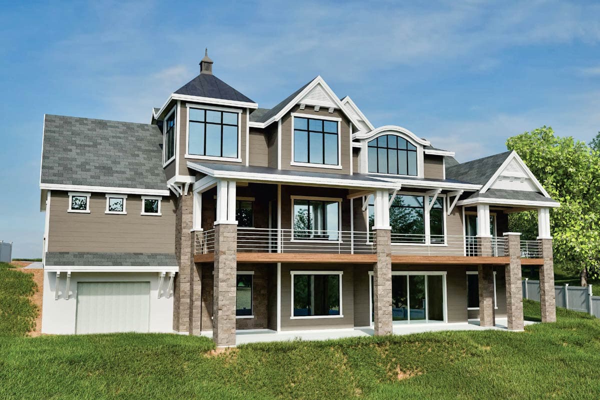 Plan 290017IY: New American Lake House Plan with Amazing Rear-Facing Views - 3868 Sq Ft - Image #18 - Coastal, Country, Craftsman, New American, Northwest, Traditional