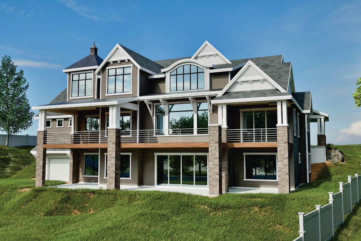 Plan 290017IY: New American Lake House Plan with Amazing Rear-Facing Views - 3868 Sq Ft - Image #19 - Coastal, Country, Craftsman, New American, Northwest, Traditional