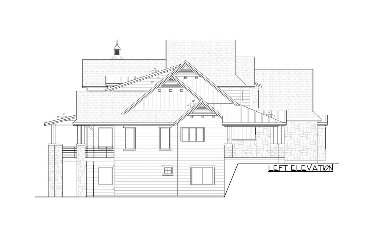 Plan 290017IY: New American Lake House Plan with Amazing Rear-Facing Views - 3868 Sq Ft - Image #21 - Coastal, Country, Craftsman, New American, Northwest, Traditional