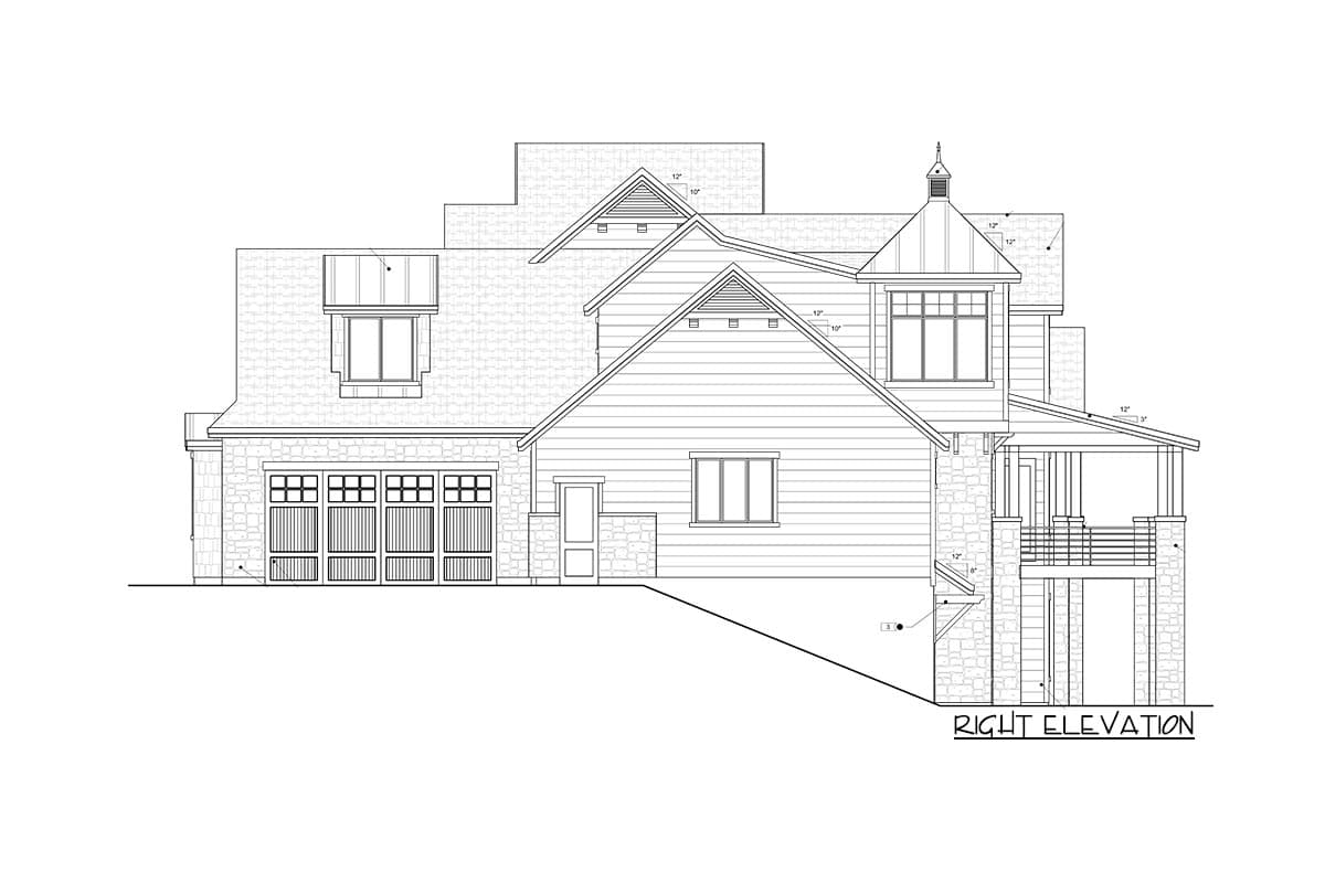 Plan 290017IY: New American Lake House Plan with Amazing Rear-Facing Views - 3868 Sq Ft - Image #23 - Coastal, Country, Craftsman, New American, Northwest, Traditional