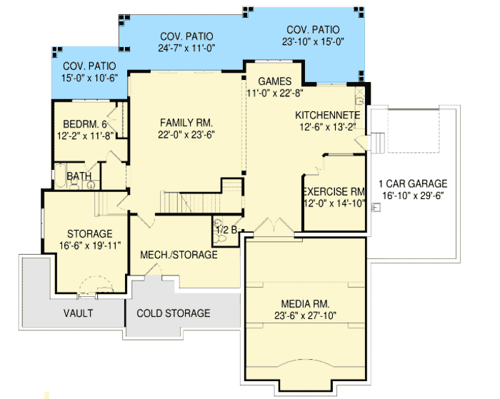 Plan 290017IY: New American Lake House Plan with Amazing Rear-Facing Views - 3868 Sq Ft - Floor Plan - Optional Finished Lower Level - Coastal, Country, Craftsman, New American, Northwest, Traditional