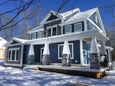 Craftsman House Plan with L-Shaped Porch