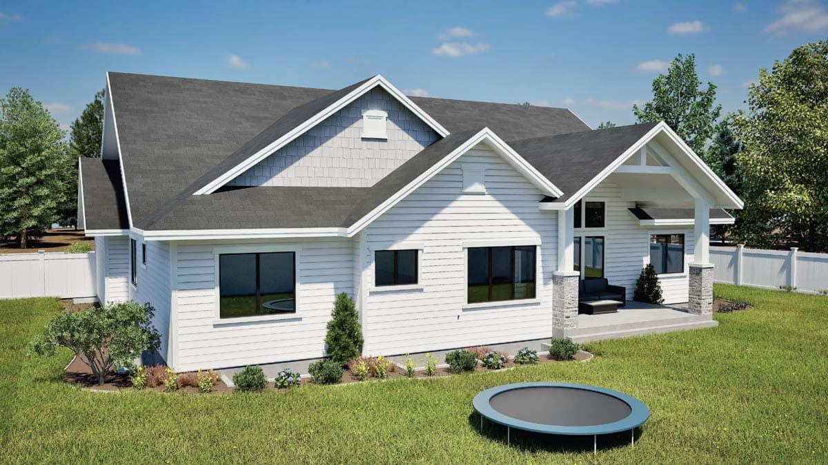 Plan 290022IY: Ranch House Plan with Finished Lower Level - Image #6 - Ranch, Traditional