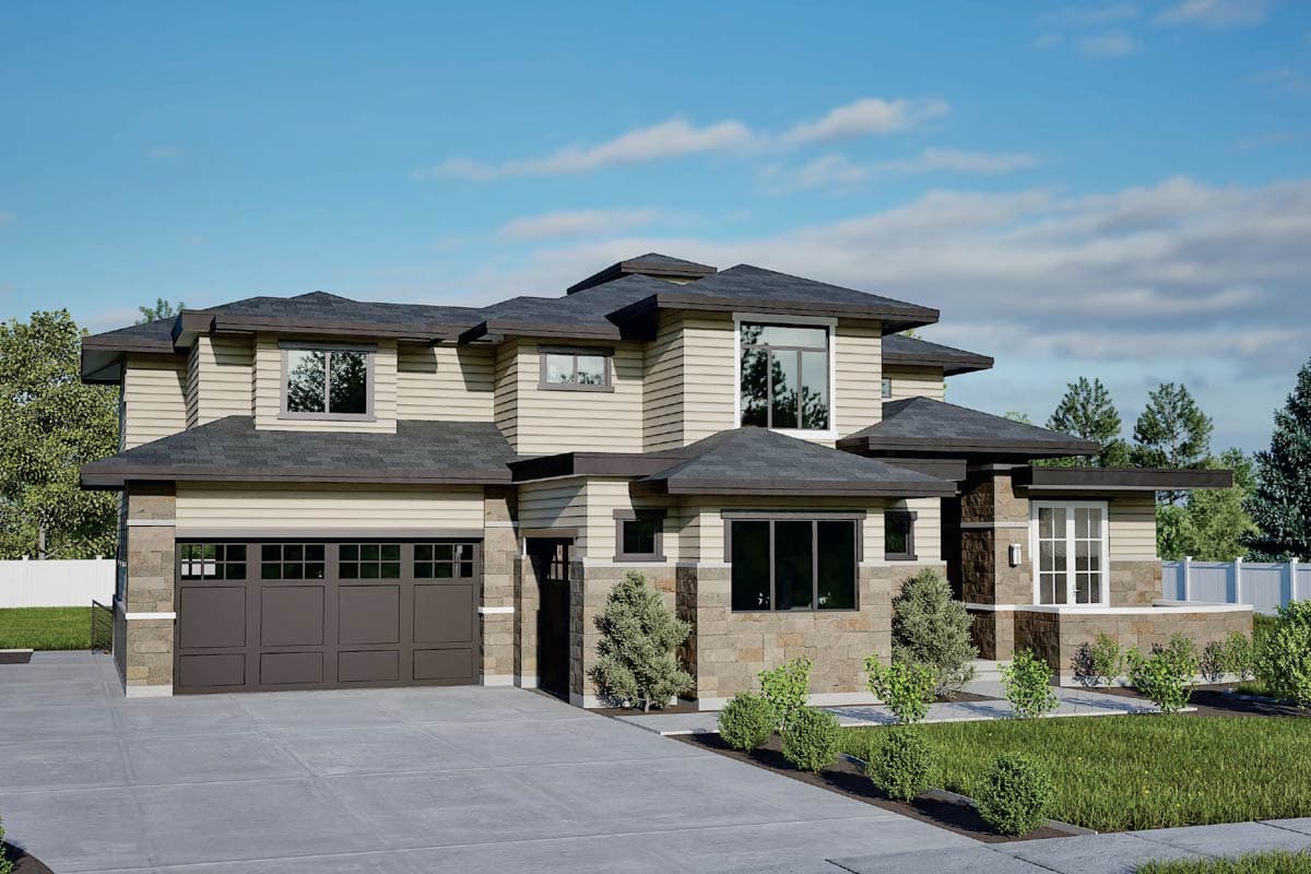 Plan 290027IY: Seven Bedroom Luxury Modern House Planwith Two Laundry Rooms - Image #9 - Contemporary, Modern, Northwest, Prairie