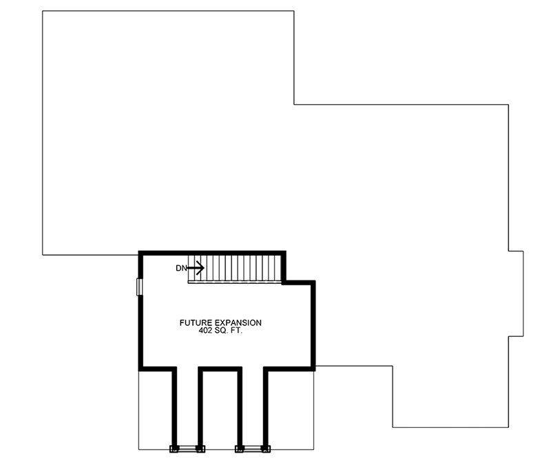 Plan 42415DB: Three Bed House Plan With Room Over Garage - Floor Plan - Bonus above Garage - French Country