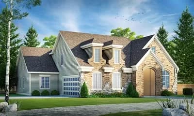 Three Bed House Plan With Room Over Garage
