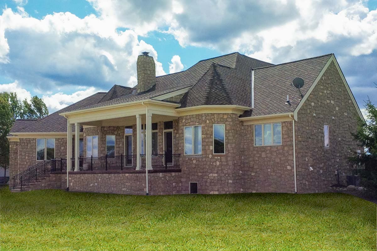 Plan 42417DB: 4 Bed House Plan with Bonus and Optional Finished Lower Level - Image #7 - European, French Country