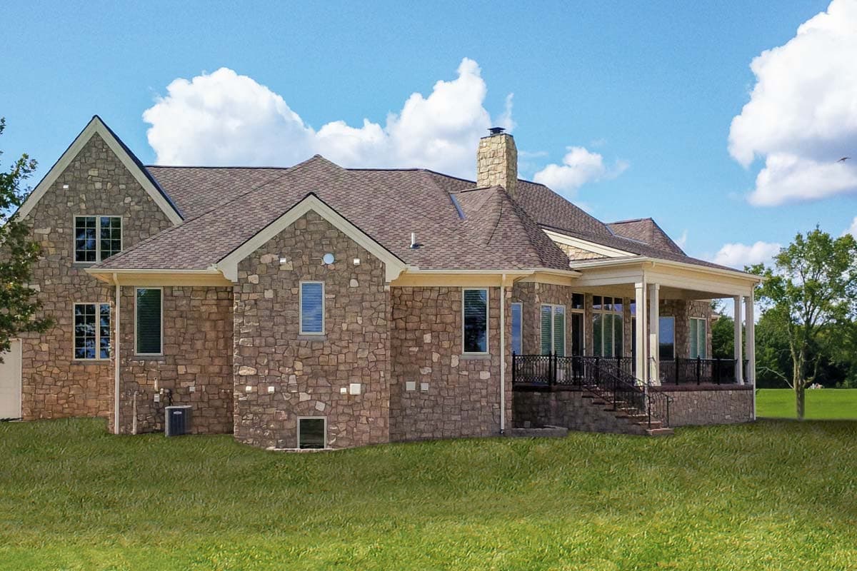 Plan 42417DB: 4 Bed House Plan with Bonus and Optional Finished Lower Level - Image #8 - European, French Country