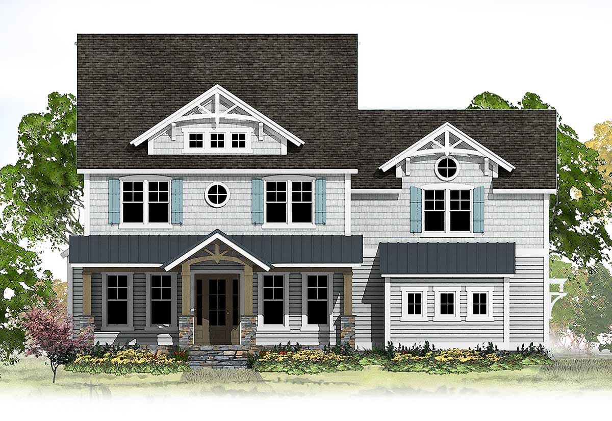 Plan 500002VV: 4 Bed Craftsman Beauty With Exterior Options - Image #13 - Craftsman, New American, Northwest