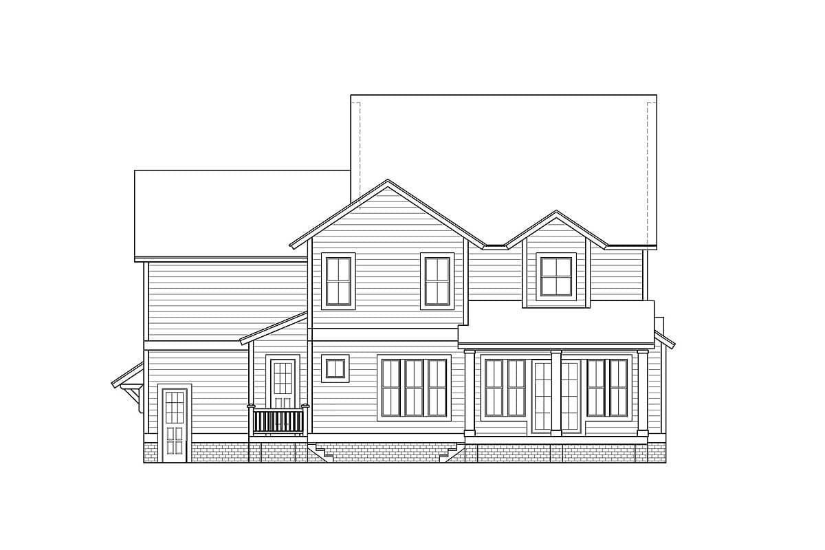 Plan 500003VV: 4 Bed Farmhouse Plan with Rocking Chair Porch - 3634 Sq Ft - Image #28 - Country, Farmhouse, Modern Farmhouse, New American