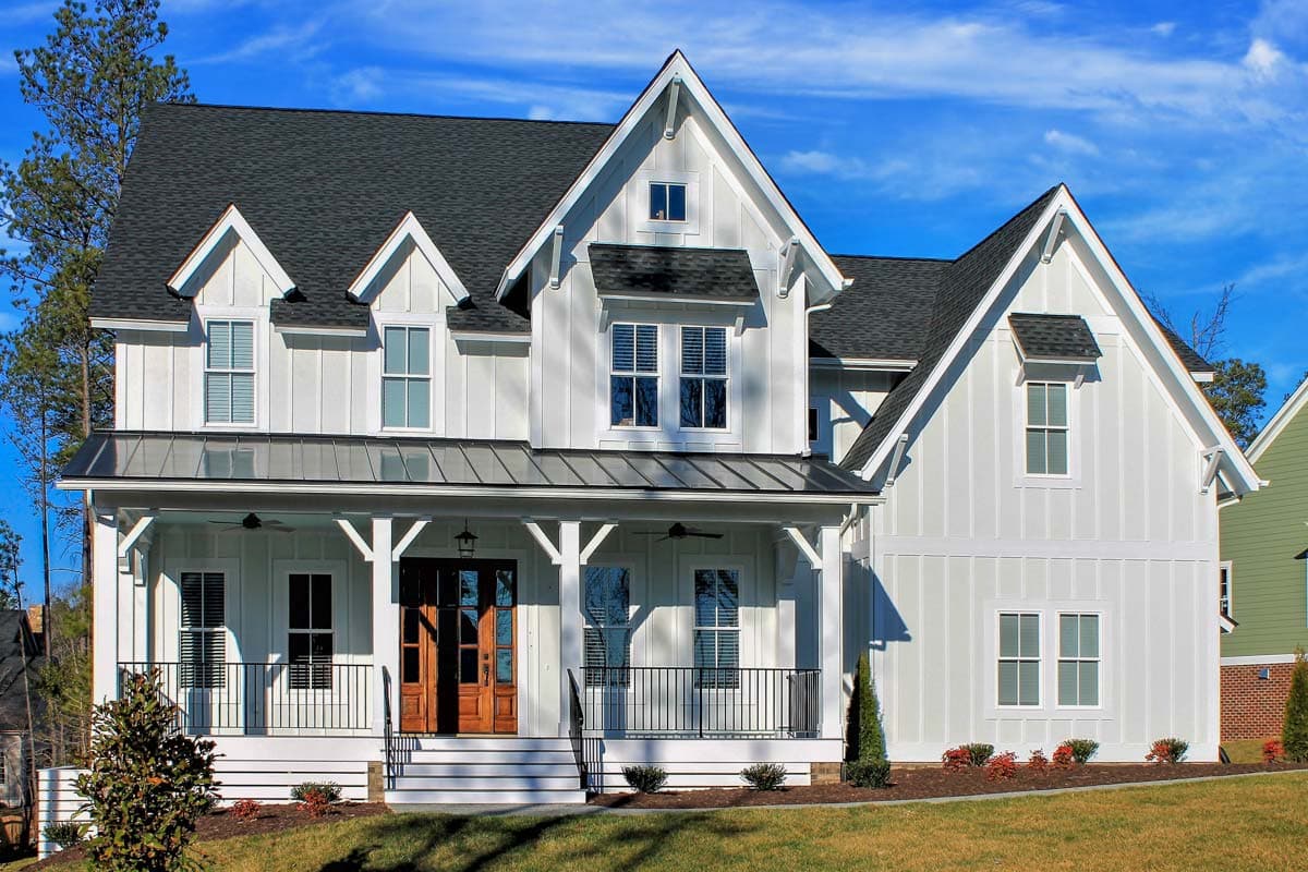 Plan 500003VV: 4 Bed Farmhouse Plan with Rocking Chair Porch - 3634 Sq Ft - Image #4 - Country, Farmhouse, Modern Farmhouse, New American