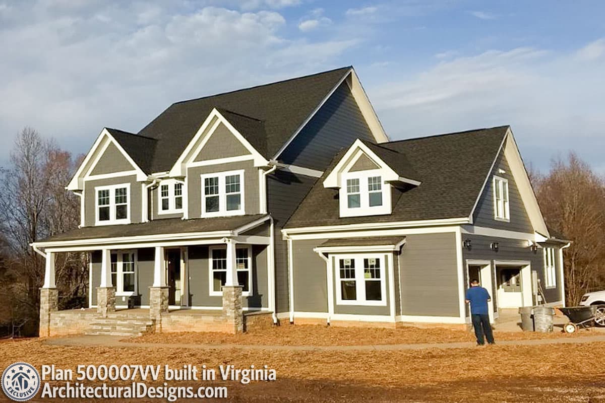 build gallery item - Exclusive House Plan 500007VV comes to life in Virginia