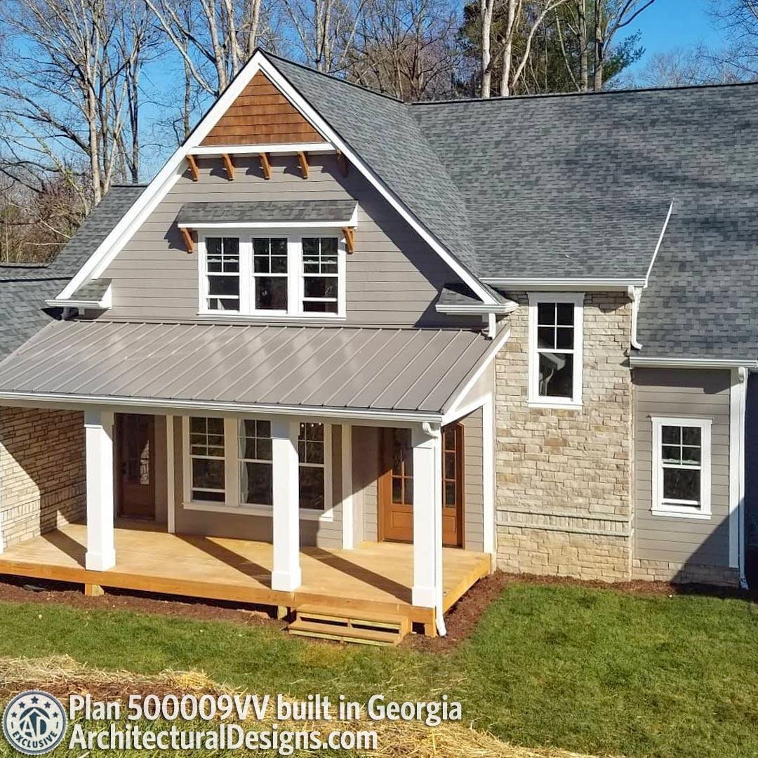 build gallery item - Exclusive House Plan 500009VV comes to life in Georgia