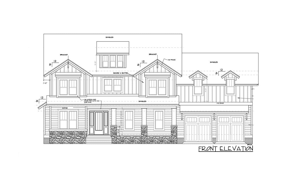 Plan 500011VV: 5 Bed Craftsman with Board and Batten Siding and 2 Porches - Image #10 - Country, Craftsman, Farmhouse, New American