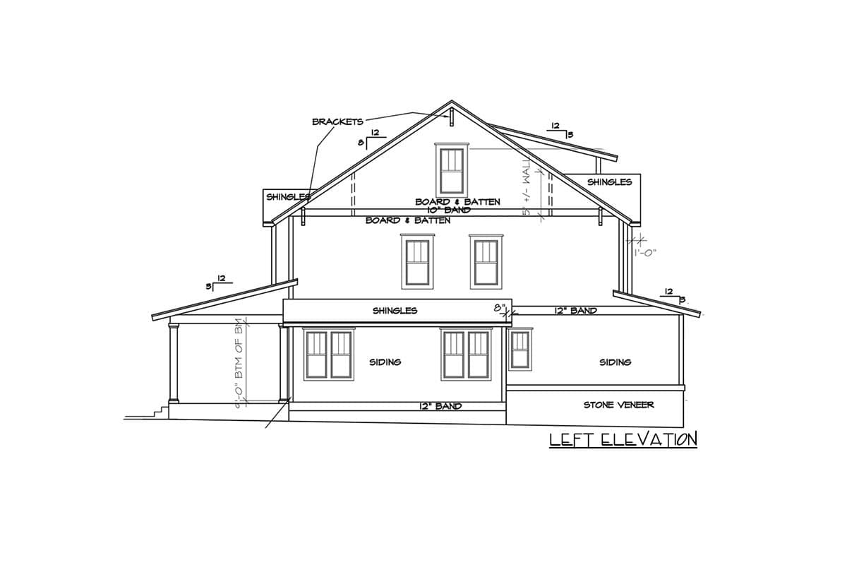 Plan 500011VV: 5 Bed Craftsman with Board and Batten Siding and 2 Porches - Image #11 - Country, Craftsman, Farmhouse, New American