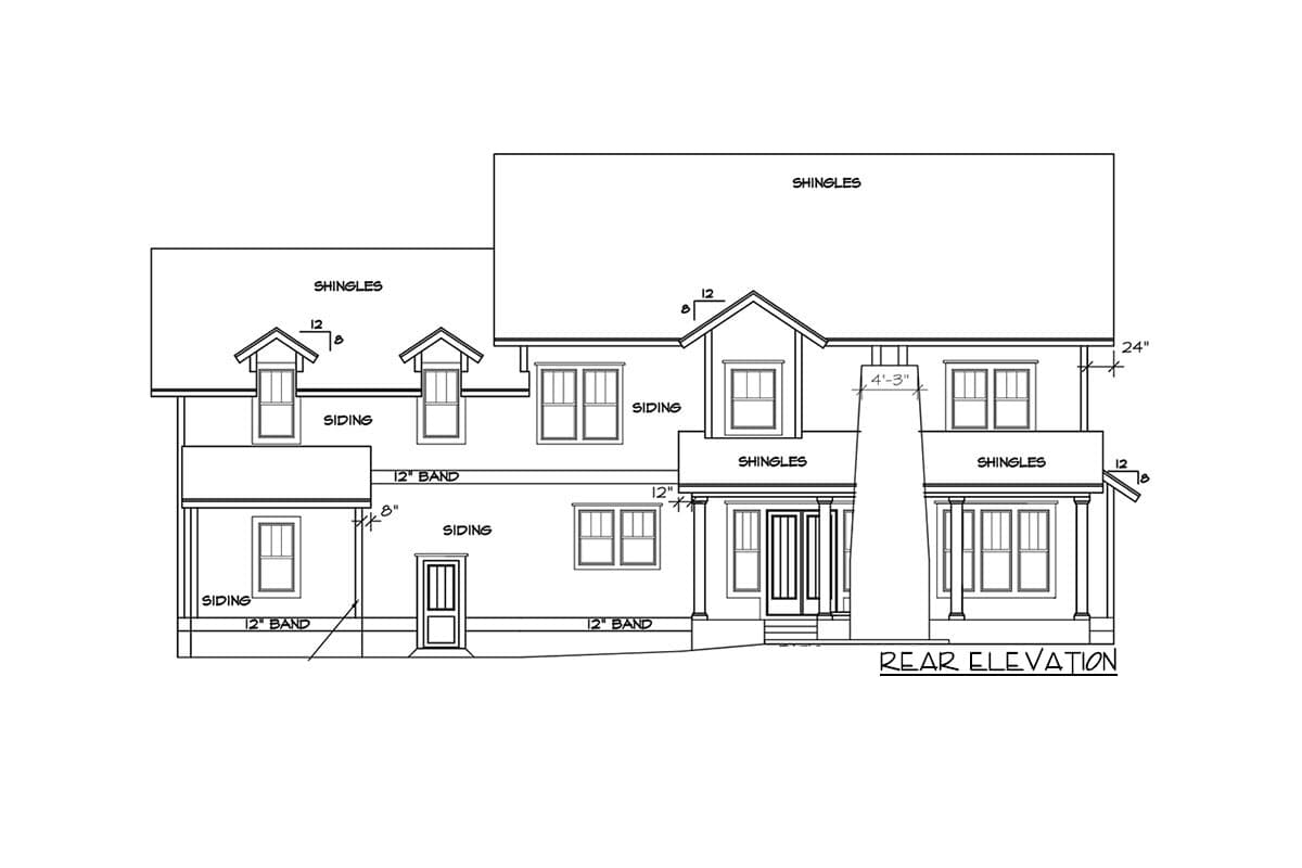 Plan 500011VV: 5 Bed Craftsman with Board and Batten Siding and 2 Porches - Image #12 - Country, Craftsman, Farmhouse, New American