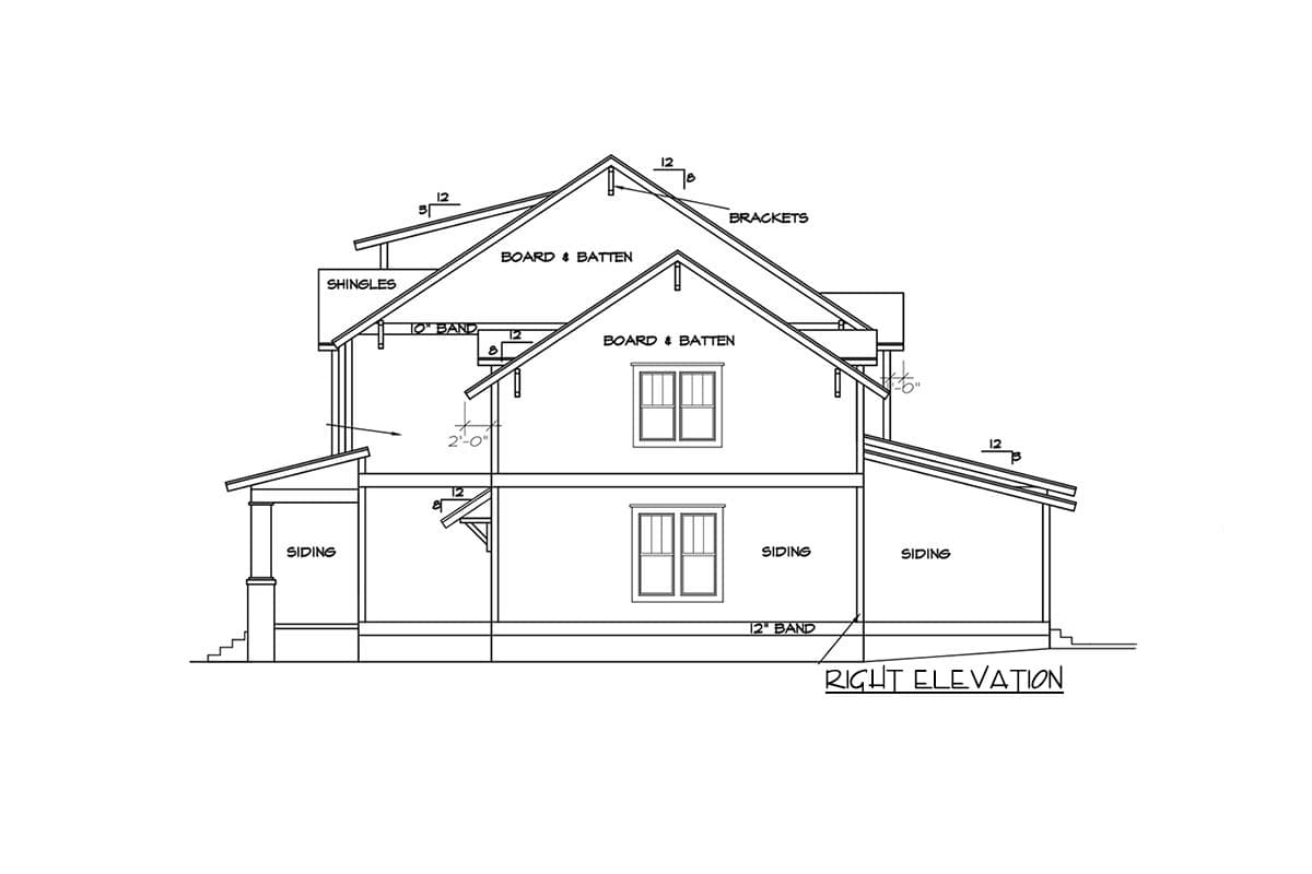 Plan 500011VV: 5 Bed Craftsman with Board and Batten Siding and 2 Porches - Image #13 - Country, Craftsman, Farmhouse, New American