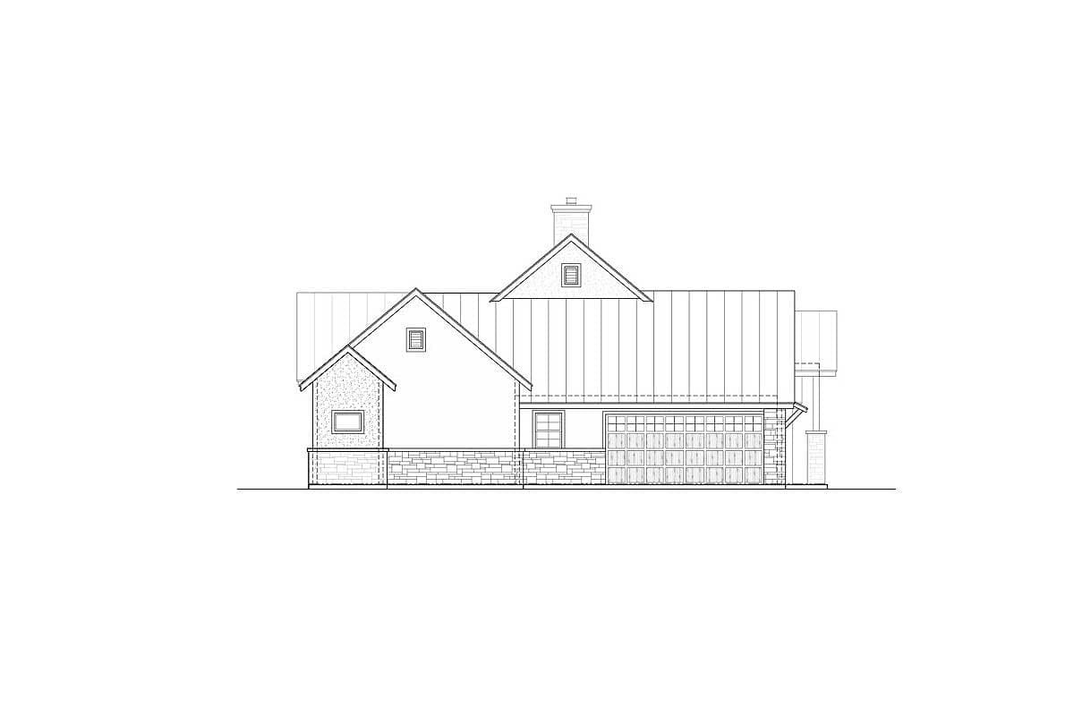 Plan 430002LY: Modern Hill Country House Plan with Side Load Garage - Image #6 - Country, Hill Country, Ranch