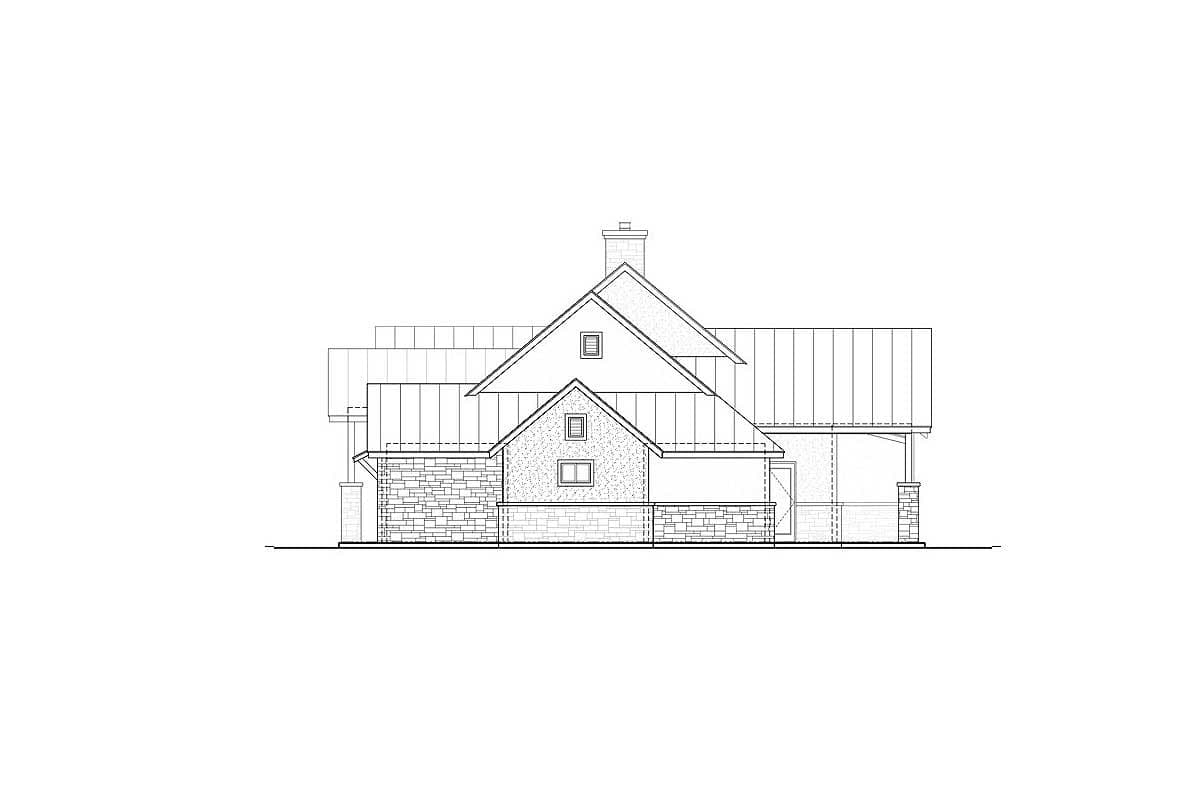 Plan 430002LY: Modern Hill Country House Plan with Side Load Garage - Image #7 - Country, Hill Country, Ranch