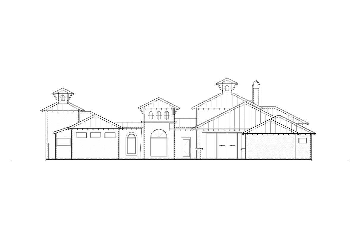 Plan 430003LY: 3 Bed Hill Country House Plan with Two Living Wings  - Image #33 - European, Hill Country, Mediterranean