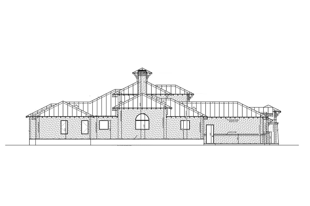 Plan 430003LY: 3 Bed Hill Country House Plan with Two Living Wings  - Image #34 - European, Hill Country, Mediterranean