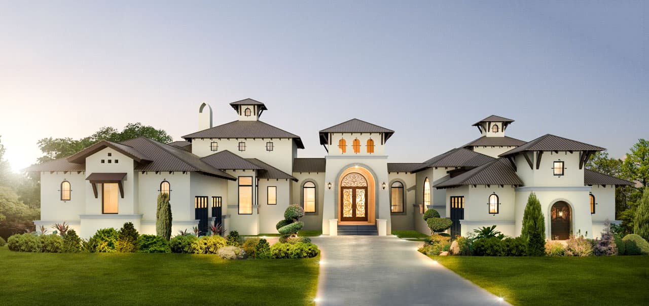 Plan 430003LY: 3 Bed Hill Country House Plan with Two Living Wings  - Image #32 - European, Hill Country, Mediterranean