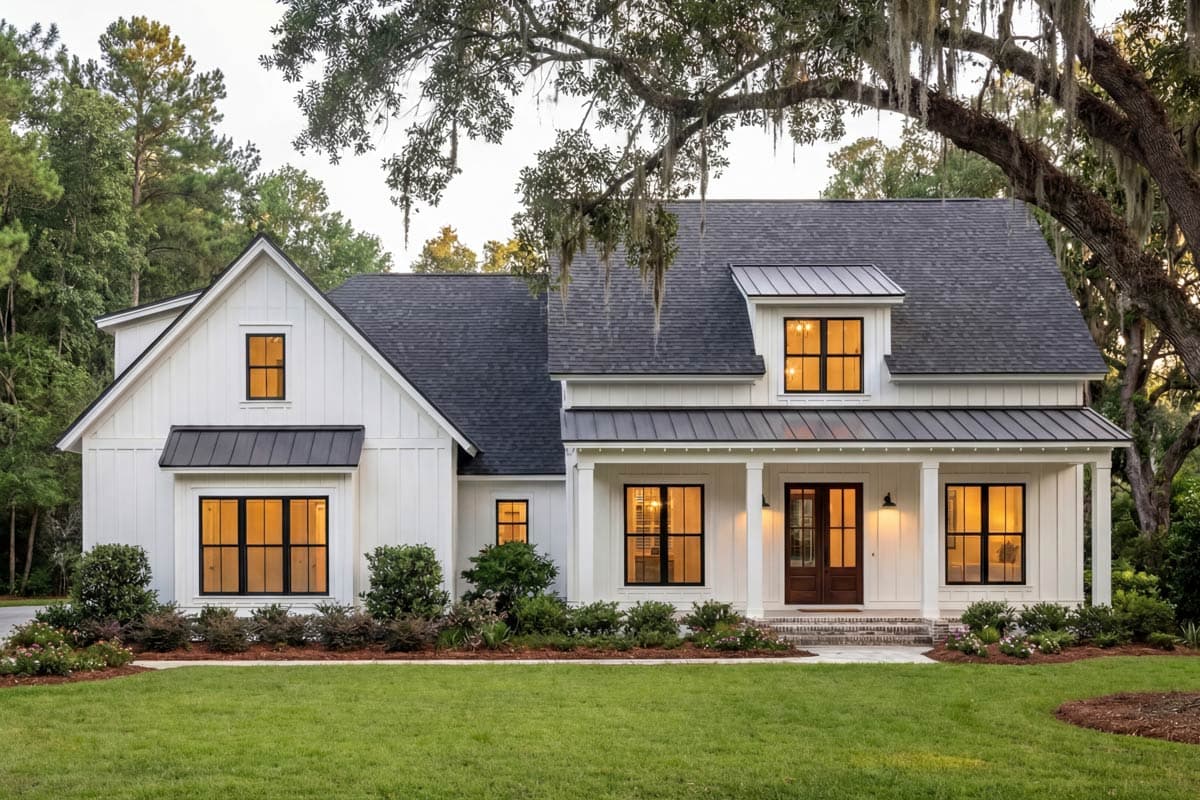 Plan 51762HZ: Budget Friendly Modern Farmhouse Plan with Bonus Room - Image #7 - Country, Farmhouse, Modern Farmhouse, New American, Traditional