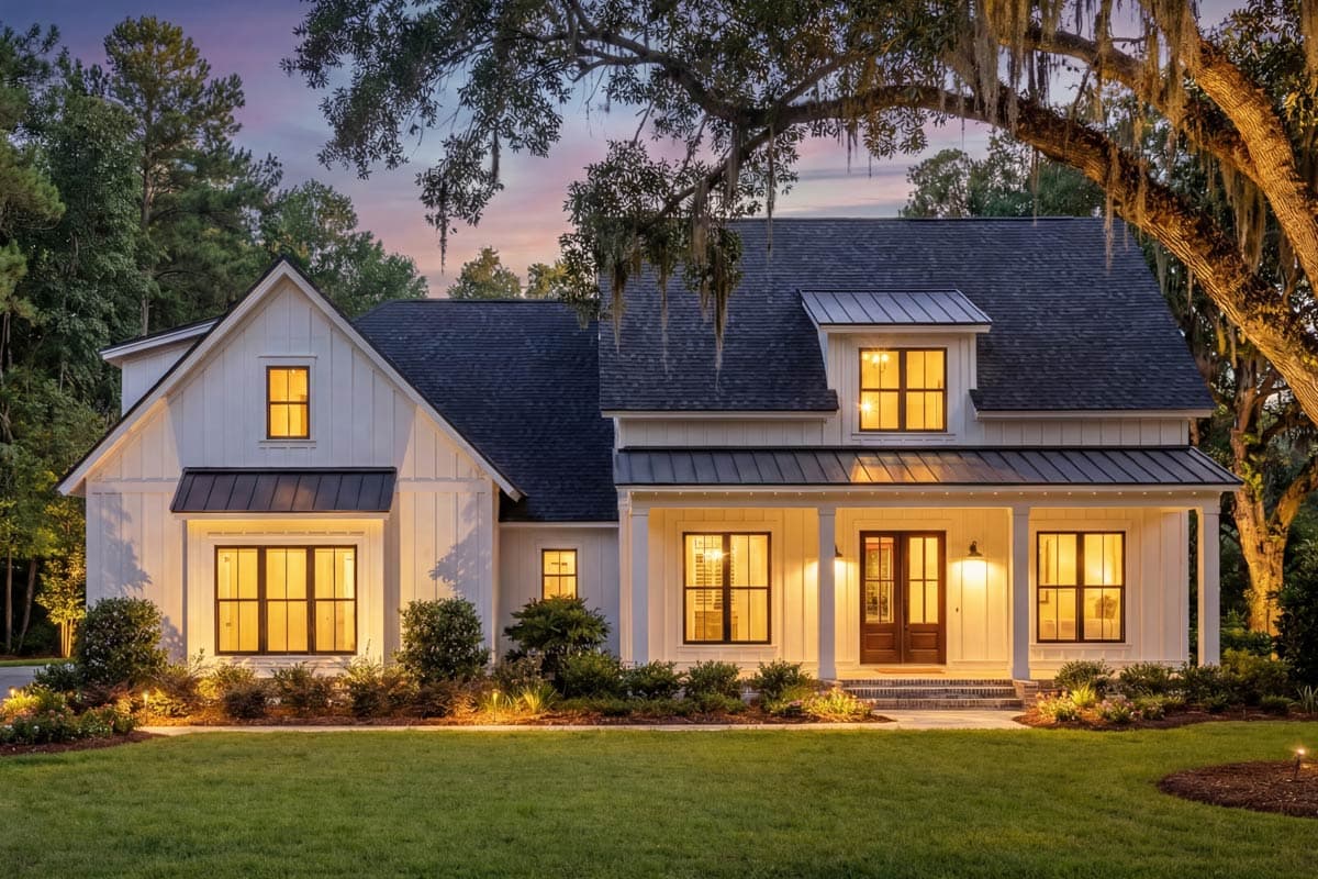 Plan 51762HZ: Budget Friendly Modern Farmhouse Plan with Bonus Room - Image #8 - Country, Farmhouse, Modern Farmhouse, New American, Traditional